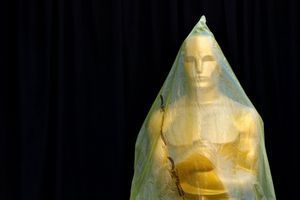 Une statuette des Oscars sous plastique, en février 2015, avant la cérémonie (photo d'illustration).