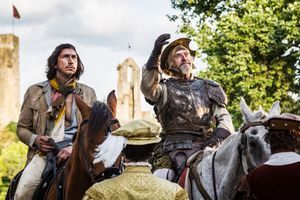 Adam Driver et Jonathan Pryce dans "L'Homme qui tua Don Quichotte"