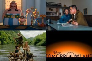 De haut en bas et de gauche à droite: "Astérix: le Domaine des Dieux", "Inherent Vice", "On a marché sur Bangkok" et "Tomorrowland"