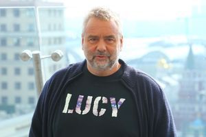 Luc Besson à Moscou en septembre dernier lors de la présentation de "Lucy"