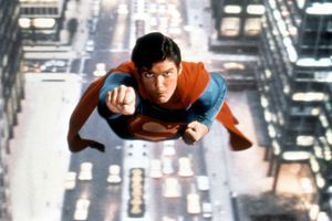 Christopher Reeve en Superman, dans le film de Richard Donner, sorti en France le 26 janvier 1979.