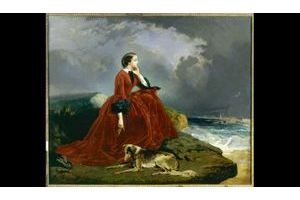  « L’impératrice à Biarritz », de E. Defonds, 1858. La comtesse de Teba contemplant la plage où sera édifiée sa villa.
