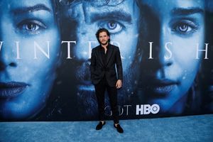 Kit Harington à l'avant-première de la saison 7 de "Game of Thrones" en juillet à Los Angeles. 