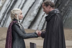 Daenerys Targaryen et Jorah Mormont. 