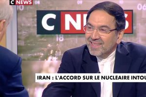 Abolghassem Delfi, ambassadeur de l'Iran en France, sur le plateau de CNews jeudi matin. 
