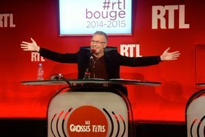 Laurent Ruquier à la conférence de rentée de RTL, en septembre 2014. 