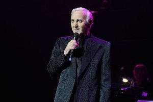 Charles Aznavour en concert.