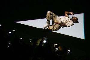 Kanye West était en concert à Paris.