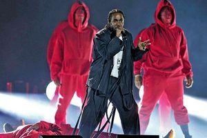 Kendrick Lamar sur scène.