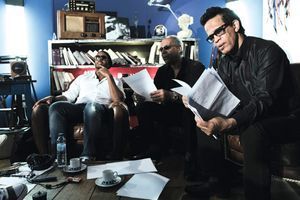 Les Soul Men en studio pendant l’enregistrement.