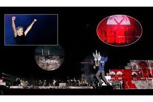 A Québec, en juillet 2012. Pendant la chanson « Another Brick in the Wall, part II », une marionnette géante se déploie sur la scène pour mieux dénoncer l’autorité du pouvoir. En médaillon, Roger Waters. 