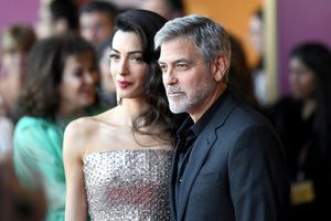 Amal et George Clooney à Londres le 15 mai 2019. 
