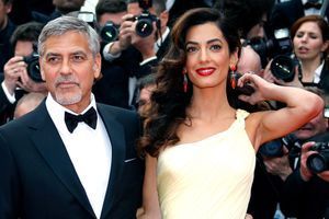 Amal et George Clooney en mai 2016. 