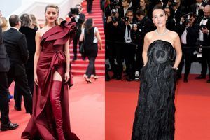 Amber Heard flamboyante à Cannes, face à la sublime Virginie Ledoyen