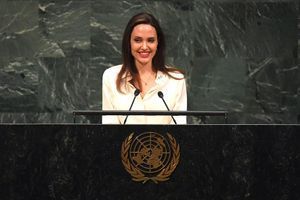 Aux Nations unies, Angelina Jolie rejette l''America First" de Donald Trump