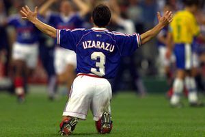 Bixente Lizarazu, le 12 juillet 1998, soir de la finale face au Brésil. 