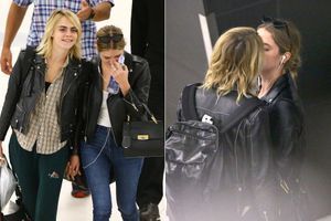 Cara Delevingne et Ashley Benson, amoureuses et câlines à l'aéroport 