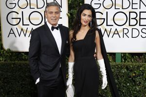 George et Amal Clooney aux Golden Globes 2015 le 11 janvier 