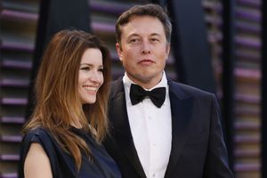 Talulah Riley et Elon Musk, réconciliés, en mars 2014.