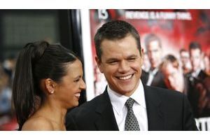  Matt Damon et sa femme Luciana. 