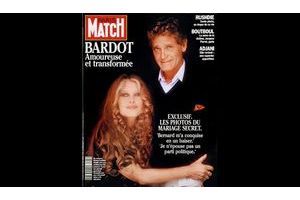  Brigitte Bardot et Bernard d’Ormale en couv de Match.