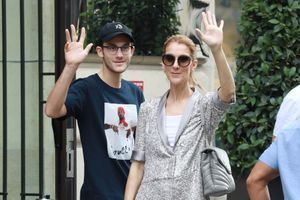 Céline Dion et son fils René-Charles à Paris le 19 juillet 2017