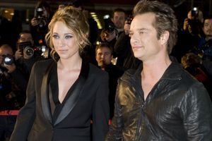 Laura et David Hallyday à Cannes en 2010.