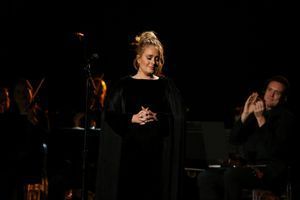 Adele aux Grammy Awards, à Los Angeles, en février 2017. 