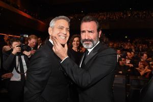 George Clooney et Jean Dujardin à la cérémonie des César en 2017