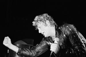 Johnny en concert à Bruxelles en février 1981.