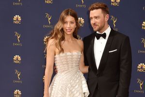 Jessica Biel et Justin Timberlake aux Emmy Awards en septembre 2018