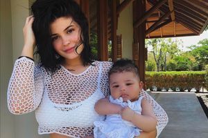 Kylie Jenner et sa fille Stormi en vacances