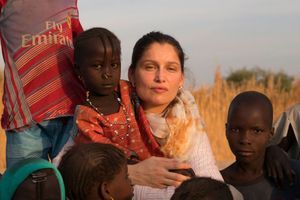Laetitia Casta au Tchad pour l'Unicef