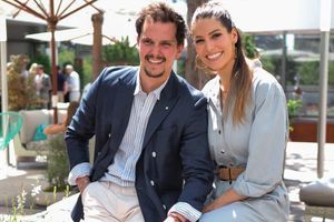 Juan Arbelaez et Laury Thilleman à Roland-Garros, en juin 2019.