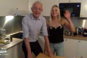 Mac Lesggy et sa femme Carole dans "Tous en cuisine avec Cyril Lignac". 