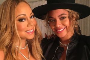 Beyoncé et Mariah Carey à New York, le 11 décembre 2016.