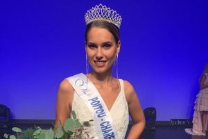 Justine Dubois, Miss Poitou-Charentes, le soir de son élection à Anglet le 29 août 2020