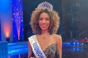Miss Réunion Lyna Boyer le soir de son élection à Saint-Denis le 31 octobre 2020