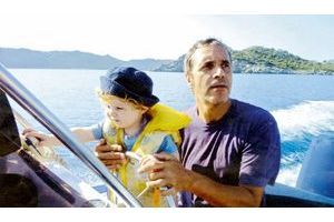 En Méditerranée, en 2011, avec Léonard, 3 ans.