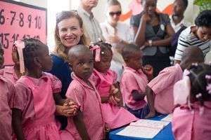 Valérie Trierweiler "libre" en Haïti 