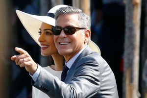 Amal et George Clooney.