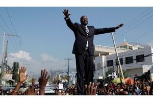  Wyclef Jean à Port-au-Prince, après avoir annoncé publiquement sa candidature