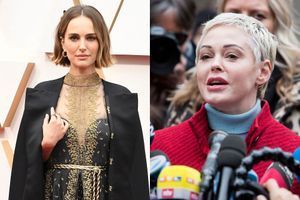 Natalie Portman lors des Oscars en février 2020 et Rose McGowan à New York en janvier dernier. 