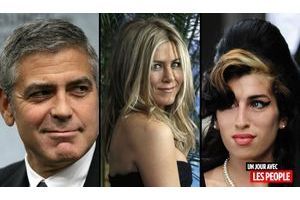  George Clooney, Jennifer Aniston et Amy Winehouse