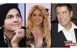  Ashton Kutcher, Shakira et John Travolta.