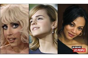  Lady GaGa, Emma Watson, Zoë Saldana 