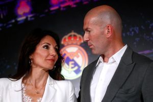 Zinédine Zidane et sa femme Véronique à Madrid, le 11 mars 2019
