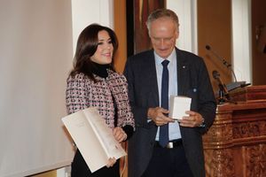 La princesse Mary de Danemark reçoit le prix du discours de "Danske Taler" à Copenhague, le 20 novembre 2018