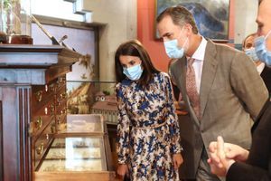 Letizia en visite avec Felipe VI au Musée national des sciences naturelles