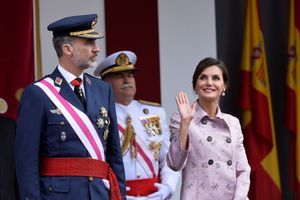 Letizia radieuse à Logrono en l’honneur de l’Armée espagnole